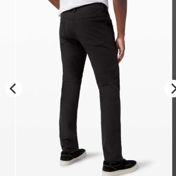 Mens Lululemon ABC Pant Classic Utilitech Black Size 38 - Picture 2 of 15